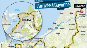Le TOUR de FRANCE passe par Bayonne le 3 juillet 2023...