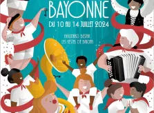 L’affiche des fêtes de Bayonne 2024 dévoilée, Bravo à Mme Sophie COURADES!