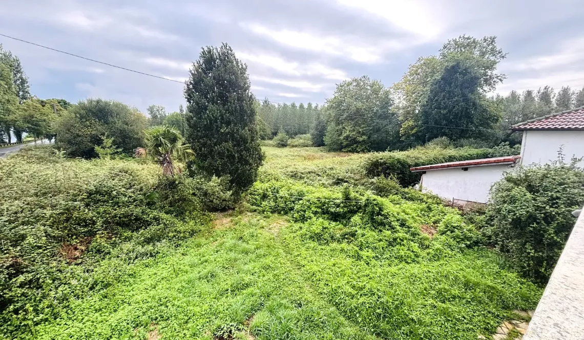 Exclusivité sur Urt bord d’Adour - Belle bâtisse avec deux logements loués de 102 m² habitable, un F3 et un F2, trois garages en rez de chaussée sur parcelle de 2428 m². Travaux à prévoir!
