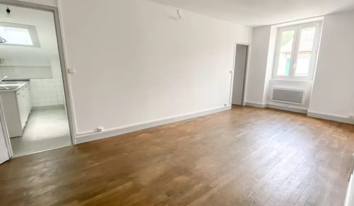 Quartier St Esprit à Bayonne - Type 2 de 57 m² habitable au sol au dernier étage, pièce de vie lumineuse. Travaux de remise aux goûts à prévoir!