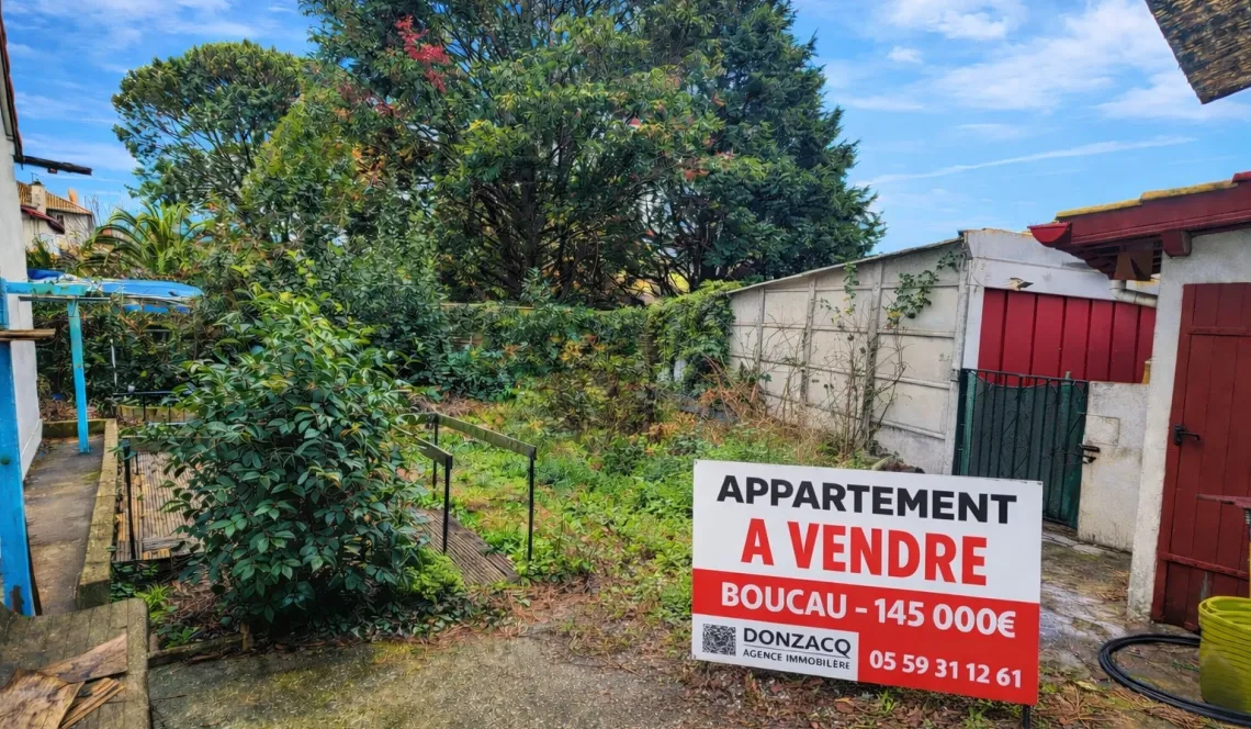 Idéal investisseur! Boucau Central les Forges aux portes de Bayonne - Type 3 en duplex de 61 m² habitable au sol actuellement loué + jardinet privatif