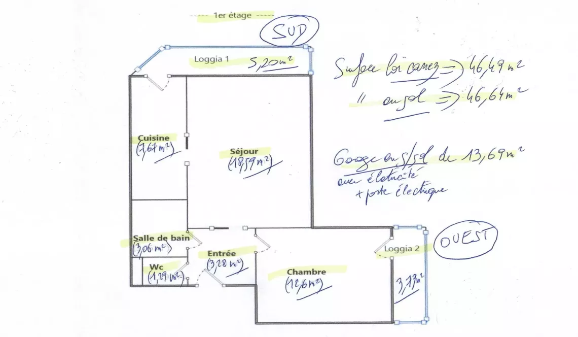 Bayonne Beyris, le nez dans la forêt - Joli type 2 de 47 m² habitable, grande chambre avec placard, 2 loggias, cuisine équipée. Possibilité d’acquérir un garage en +! 