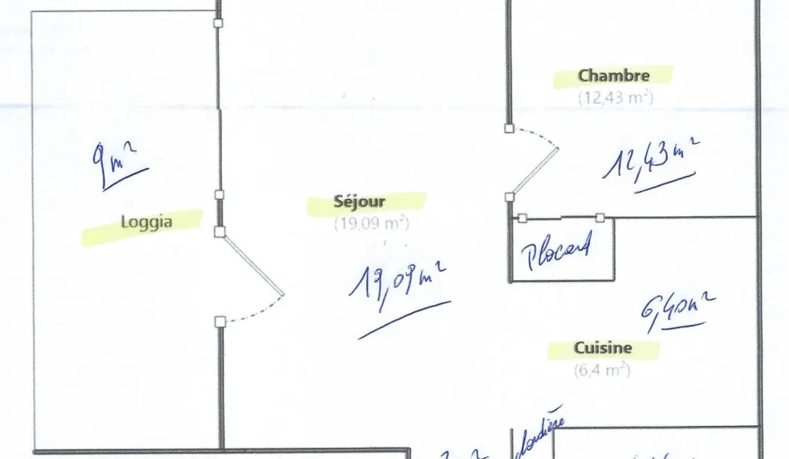 Rare sur Anglet, au calme - Dans résidence de 2016, type 2 de 46 m² habitable, belle pièce de vie sur jolie terrasse de 9 m² + place de parking en sous-sol
