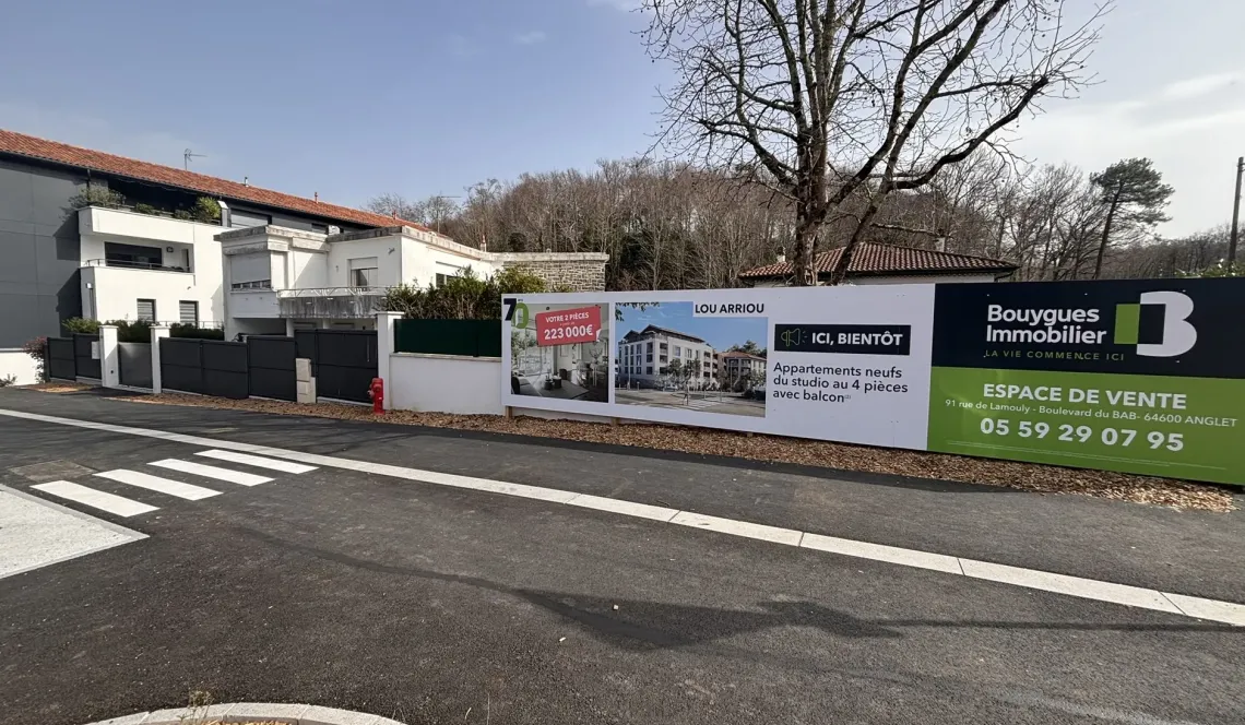 Exclusivité sur Anglet Rue d’Espagne - Type 3 en rdc de 73 m² habitable + garage sur parcelle de 1 061 m²