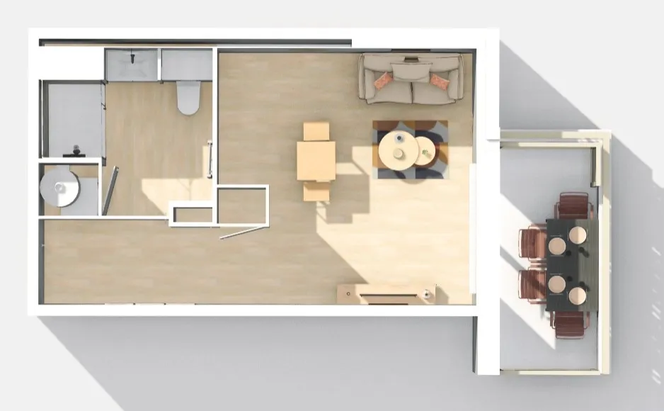 Anglet Avenue d’Espagne - Studio de 25 m² habitable disponible en 2028 au 2 ème sur 4 étages + balcon + place de parking