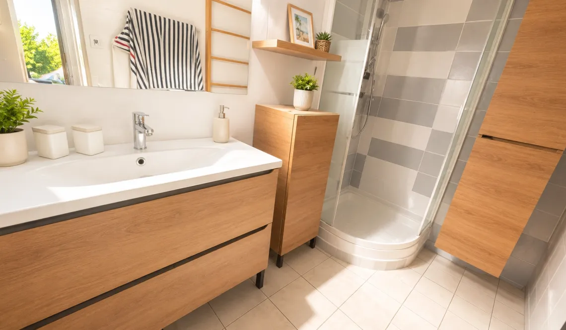 Anglet les 5 Cantons - Joli type 3 de 70 m² habitable dans résidence intimiste des années 1997, 2 terrasses ensoleillées, agréable séjour avec sa jolie cuisine équipée, cellier + place de parking