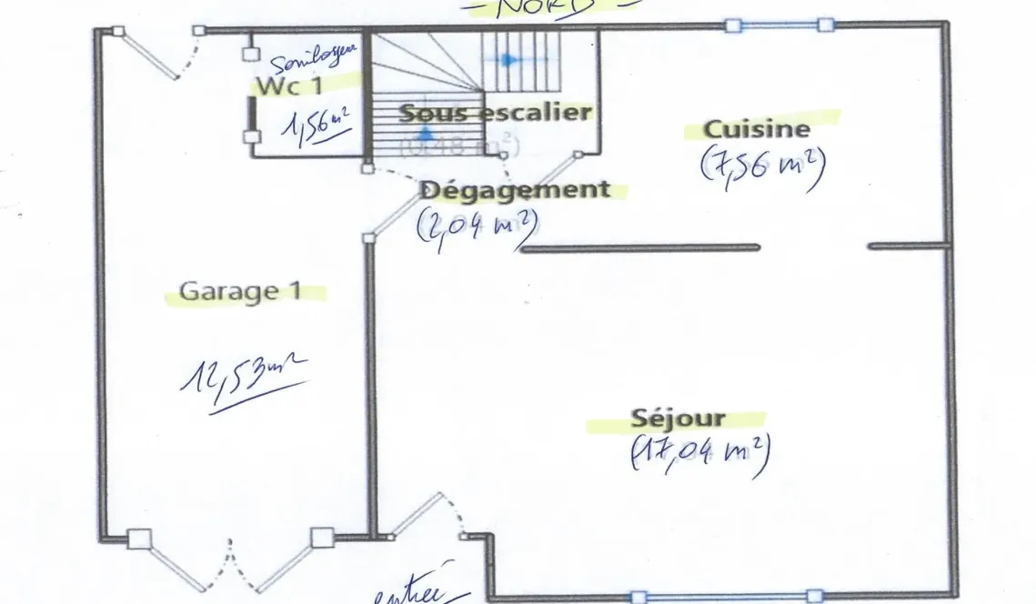 RARE sur Anglet Cantau - Maison mitoyenne des années 60 de 70 m² habitable sur parcelle de 212 m² avec 2 garages dont un attenant