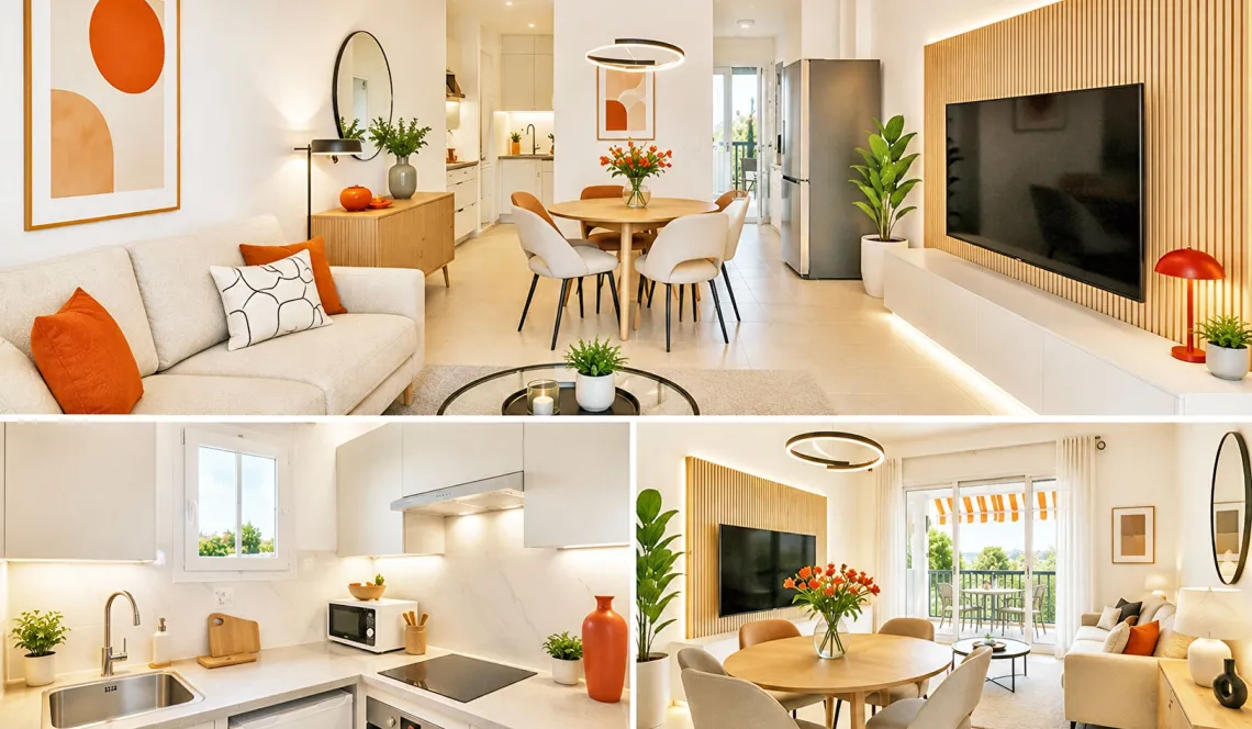 Dans jolie résidence arborée et calme à Boucau - Appartement lumineux exposée sud-ouest de 36 m² type F2 avec place de parking privative + cave