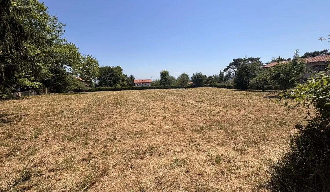 Rare sur Bassussarry - Parcelle à bâtir plate à viabiliser de 2 531m² plein sud avec vue sur les montagnes pour un projet hors du commun