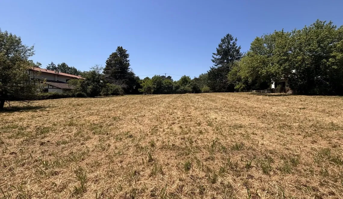 Rare sur Bassussarry - Parcelle à bâtir plate à viabiliser de 2 531m² plein sud avec vue sur les montagnes pour un projet hors du commun