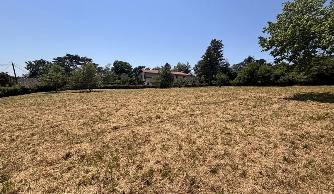 Rare sur Bassussarry - Parcelle à bâtir plate à viabiliser de 2 531m² plein sud avec vue sur les montagnes pour un projet hors du commun