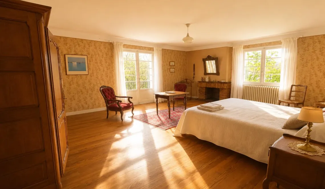 RARE sur Bassussarry - Propriété d’Exception de 260 m² habitable en deux parties, 172 m² d’un côté et 88 m² de l’autre, garage au milieu sur 3239 m² de terrain 