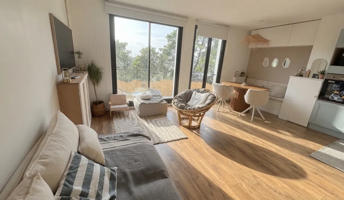 Biarritz Tamamés - Dernier étage sans ascenseur pour ce type 4 de 70 m² habitable coup de coeur entièrement rénové + cave + cellier