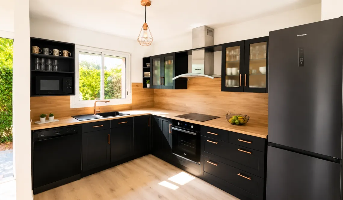 Anglet Montaury - Adorable maison mitoyenne sur deux niveaux de 75 m² H, pièce de vie de 22 m² + cuisine équipée, 3 chambres à l’étage. Joli extérieur sud de 70 m² + place de parking