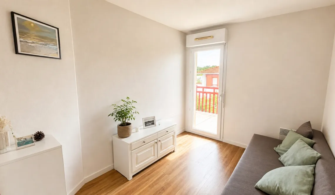 Co Exclusivité à St Jean de Luz - Joli type 3 de 54 m² habitable au dernier étage d’une résidence de 2010 + cave + terrasse + parking