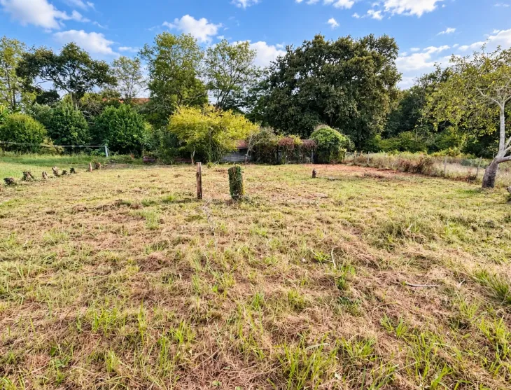 Sur Biaudos à la campagne - Belle parcelle à bâtir de 898 m² à viabiliser pour un projet au calme et le nez dans la forêt