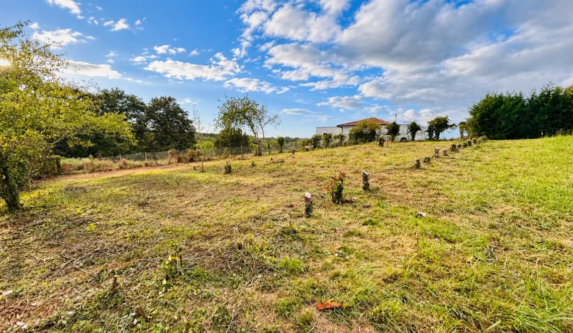 Sur Biaudos à la campagne - Belle parcelle à bâtir de 898 m² à viabiliser pour un projet au calme et le nez dans la forêt
