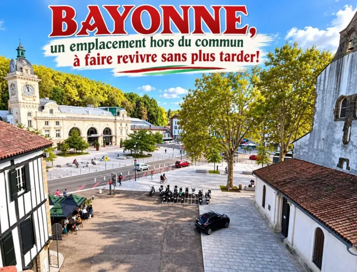 Bayonne St Esprit - Emplacement stratégique pour ces murs commerciaux de 90 m² au sol, cuisine à prévoir, terrasse disponible pour un projet sympa. Licence IV disponible!