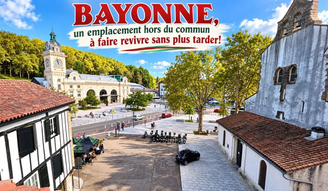 Bayonne St Esprit - Emplacement stratégique pour ces murs commerciaux de 90 m² au sol, cuisine à prévoir, terrasse disponible pour un projet sympa. Licence IV disponible!