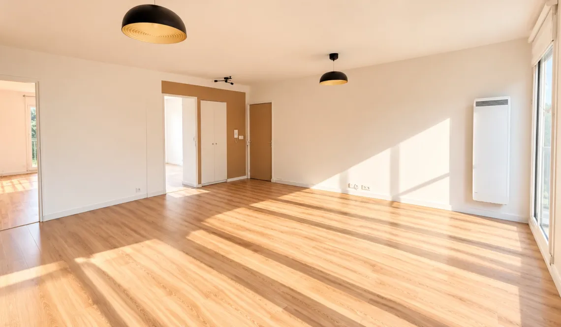 RARE sur Biarritz Tamames - Dans résidence des années 65, coquet et entièrement rénové pour ce type 4 de 85 m² habitable, grande pièce de vie de 41 m² sur balcon, cave et garage privatif