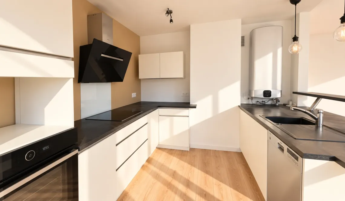 RARE sur Biarritz Tamames - Dans résidence des années 65, coquet et entièrement rénové pour ce type 4 de 85 m² habitable, grande pièce de vie de 41 m² sur balcon, cave et garage privatif