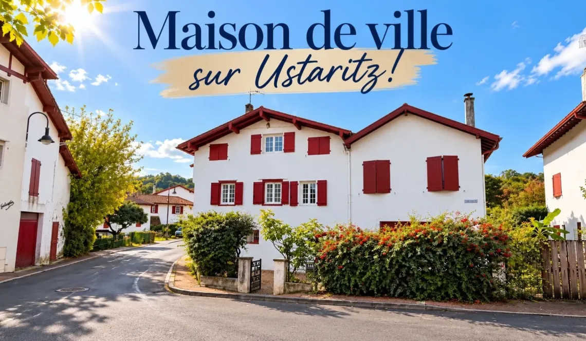 Ustaritz Coeur de ville - Belle bâtisse de 187 m² habitable sur trois niveaux à terminer de rénover, le plus gros étant fait! Nombreuses possibilités s’offrent à vous!