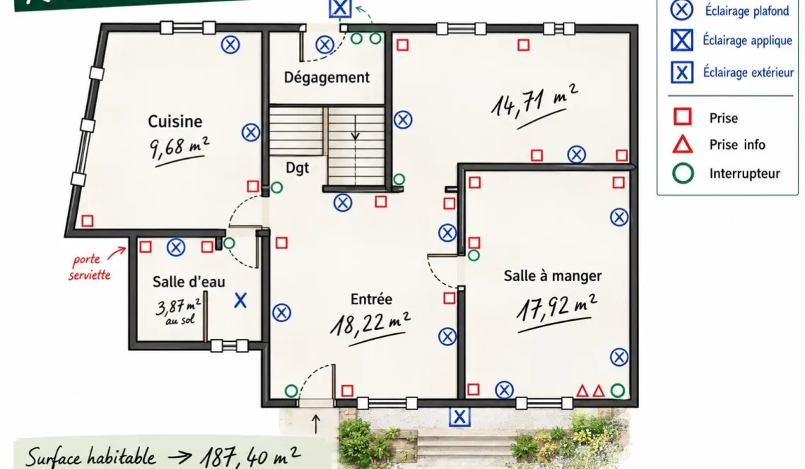 Ustaritz Coeur de ville - Belle bâtisse de 187 m² habitable sur trois niveaux à terminer de rénover, le plus gros étant fait! Nombreuses possibilités s’offrent à vous!