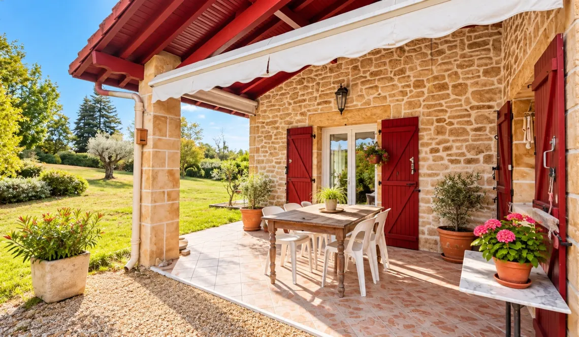 Exclusivité sur la hauteur de Bardos, au calme - Joli plain-pied de 131 m² habitable sur deux niveaux, 4 chambres, belle pièce de vie de 48 m², grand garage sur parcelle de 3 000 m²