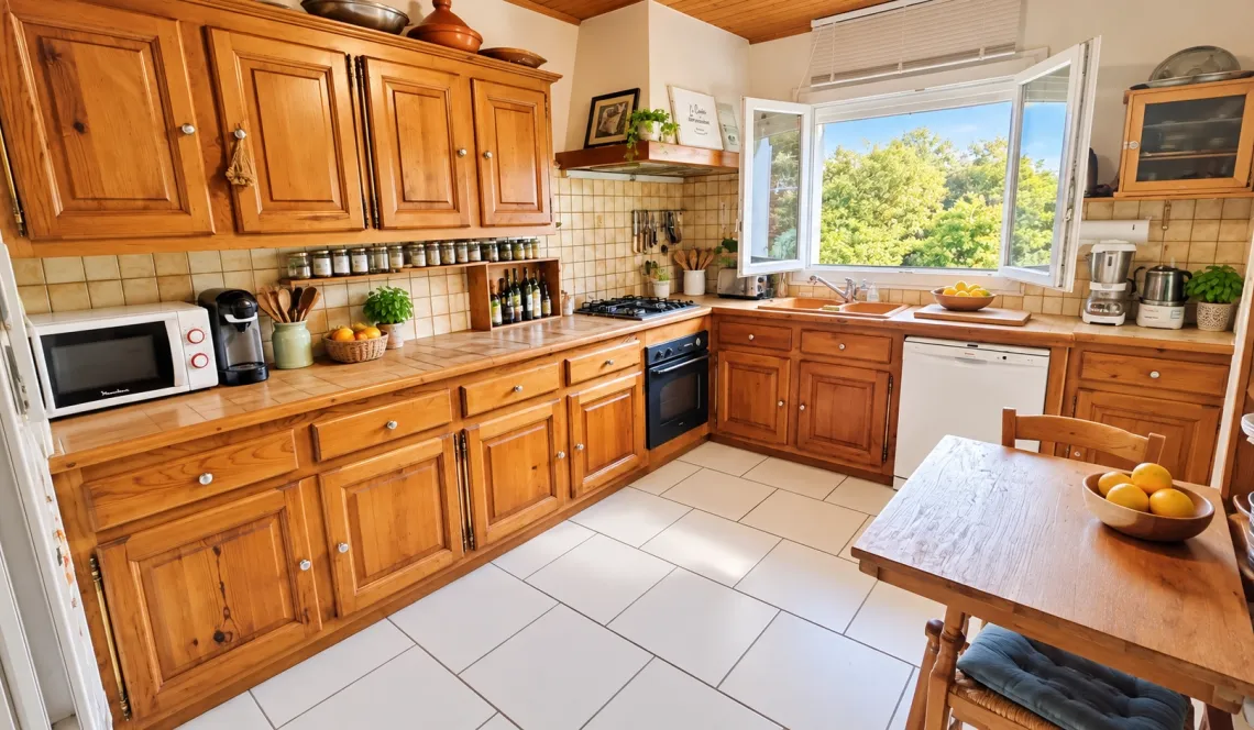 Exclusivité sur la hauteur de Bardos, au calme - Joli plain-pied de 131 m² habitable sur deux niveaux, 4 chambres, belle pièce de vie de 48 m², grand garage sur parcelle de 3 000 m²