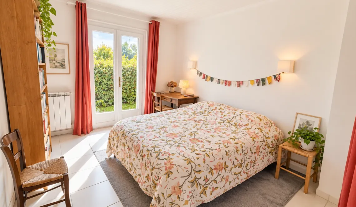 Exclusivité sur la hauteur de Bardos, au calme - Joli plain-pied de 131 m² habitable sur deux niveaux, 4 chambres, belle pièce de vie de 48 m², grand garage sur parcelle de 3 000 m²