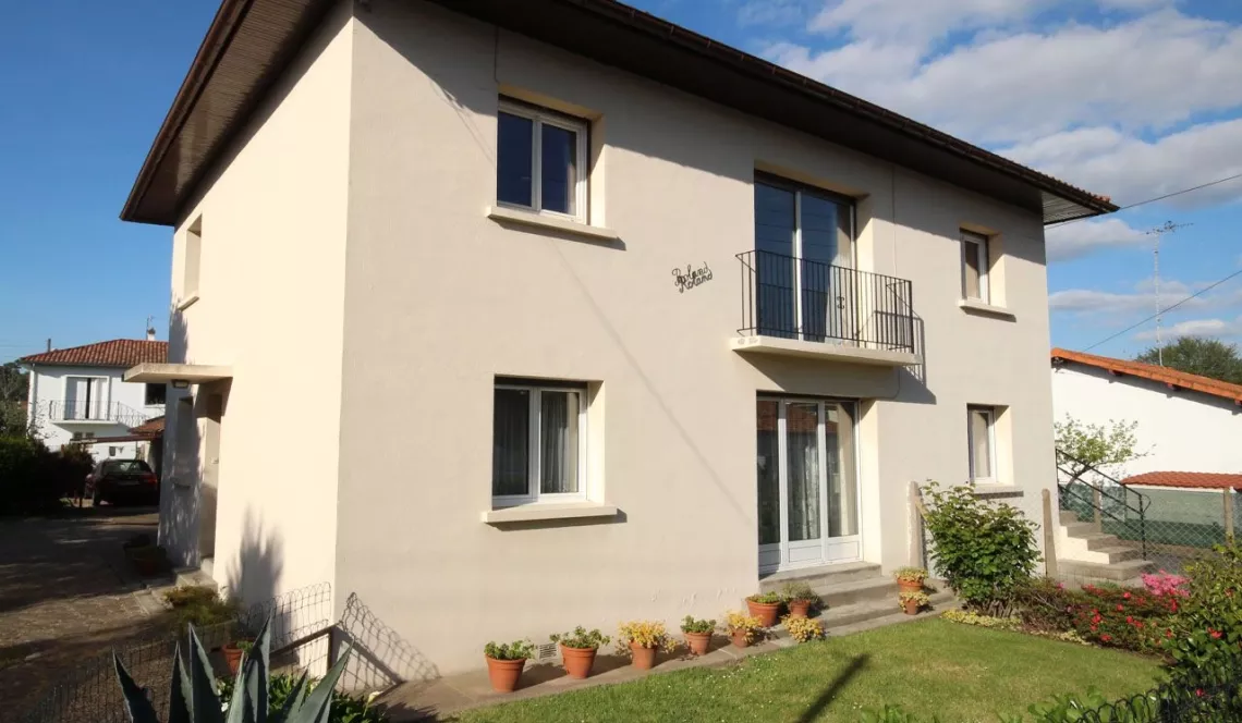 Anglet copropriété sans charges - Type 3/4 de 92 m² H + jardin privatif de 305 m² + garage
