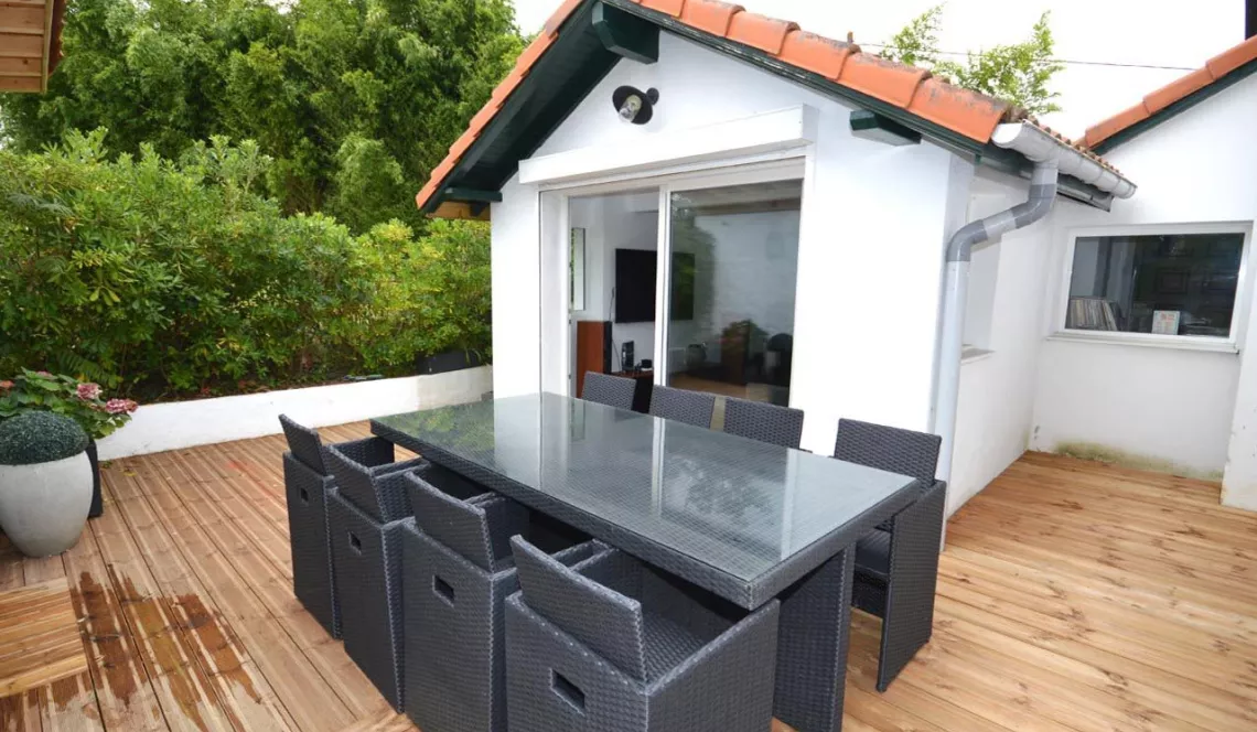 Haut Boucau limite Tarnos - Maison de ville de 85 m² H refaite avec terrasse sud