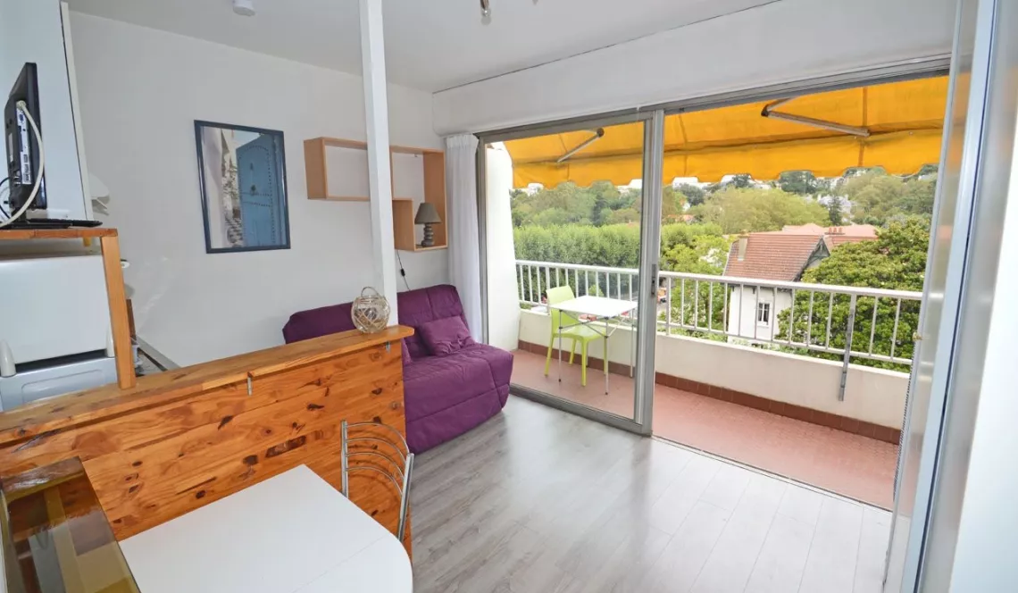 Biarritz St Charles - Vue dégagée pour ce studio de 18 m² habitable avec large balcon