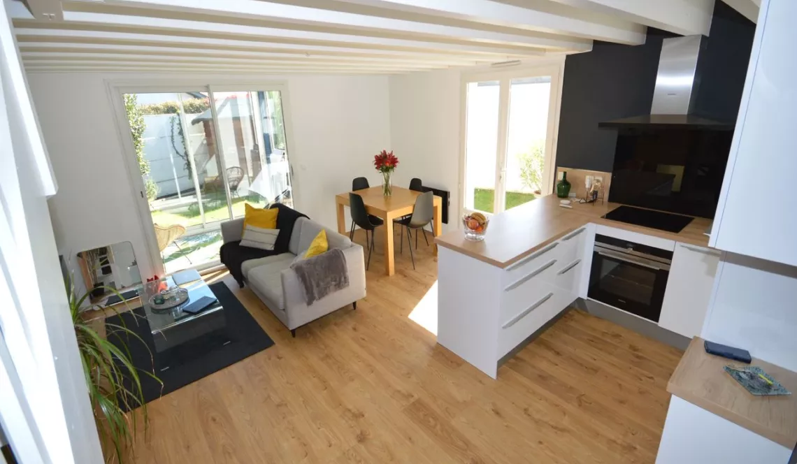 Ondres - Appartement/maison en duplex de 72 m² H + véranda + jardin de 75 m² + parking