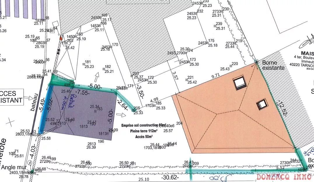 Anglet El Hogar - Projet de construction plain-pied type F3 de 68 m² H sur 242 M² de terrain