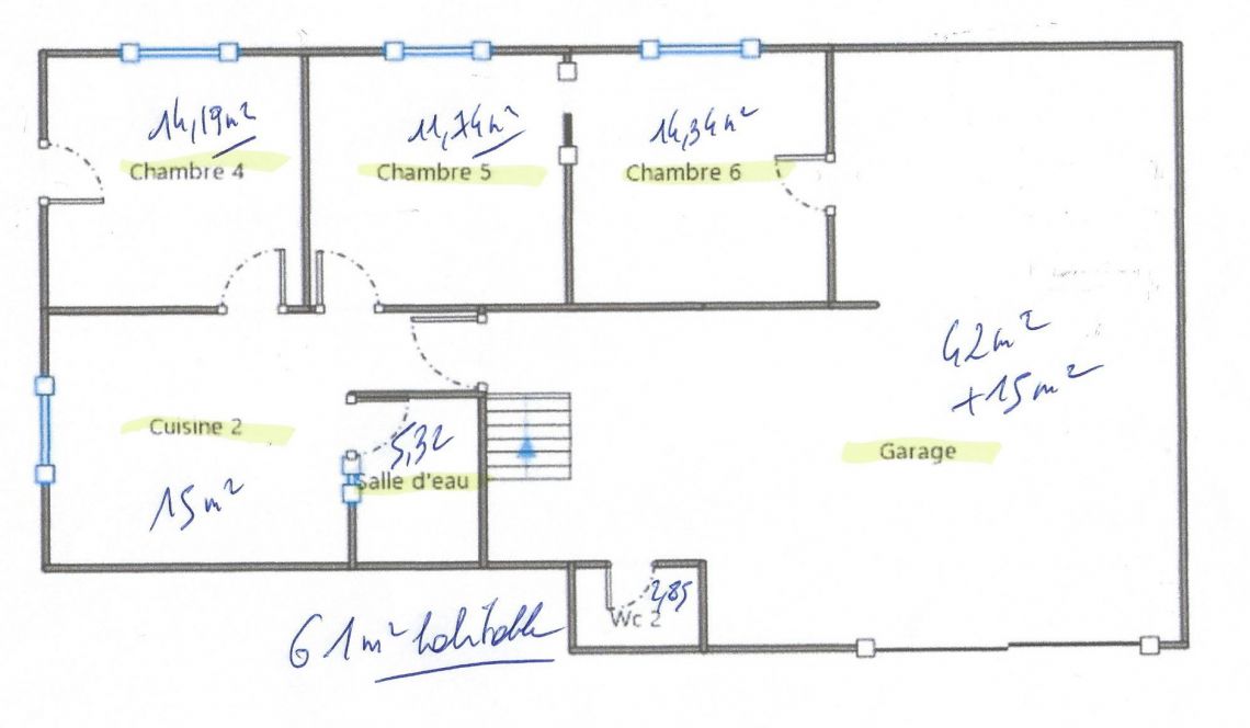 Ondres plage - Villa des années 70 de 181 m² habitable, 6 chambres sur 1375 m² de terrain et piscine à l’abri des regards