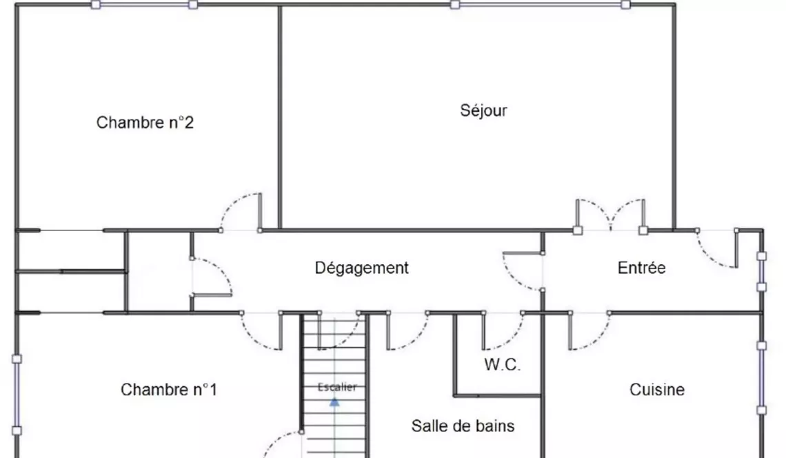 Anglet Montbrun - Type 3 à relooker de 73 m² habitable + jardin privatif de 63 m² + garage + parking extérieur