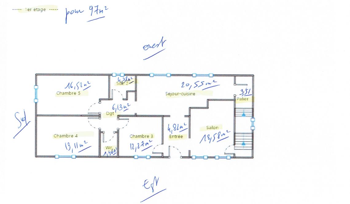 Bayonne St Croix - Maison avec 2 appartements distincts de 180 m² habitable sur parcelle de 1459 m², piscine garage et dépendances