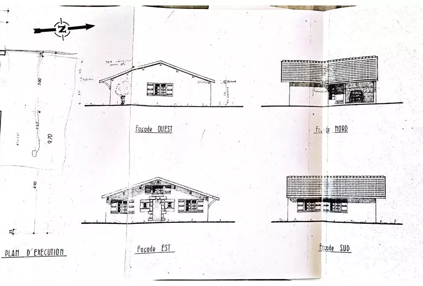 Mouguerre Elissaberry - Au calme, énorme potentiel pour cette maison type F4/5 de 1978 de 90 m² habitable entièrement à rénover sur belle parcelle de 2 293 m²