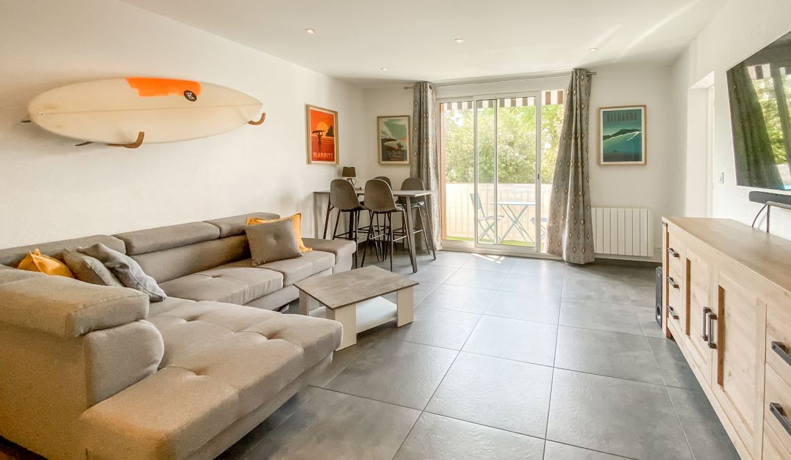 Anglet quartier Montbrun, proche plages  - Type 4 de 72 m² habitable rénové en 2021, 3 chambres, belles prestations!