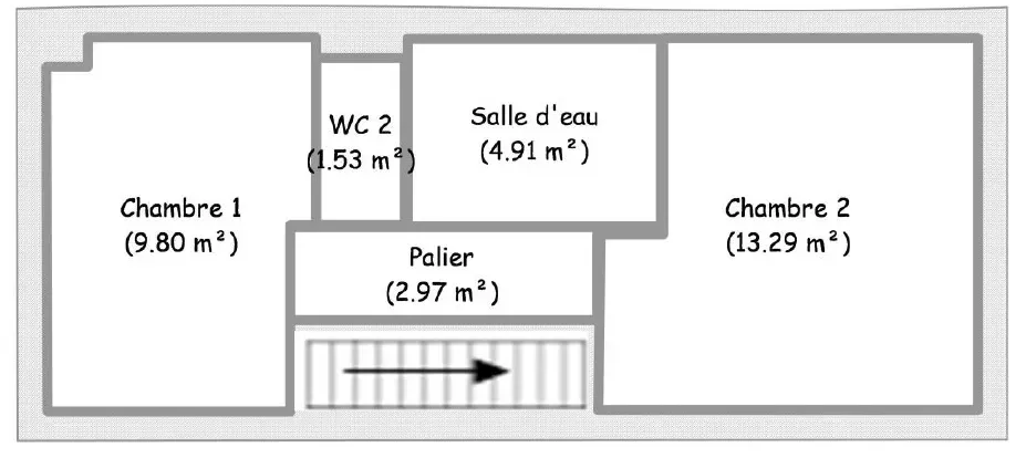 5 minutes d’Ustaritz à Jatxou - Maison mitoyenne d’un côté de 91 m² habitable, 3 chambres, terrasse sur 150 m² de jardin privatif 