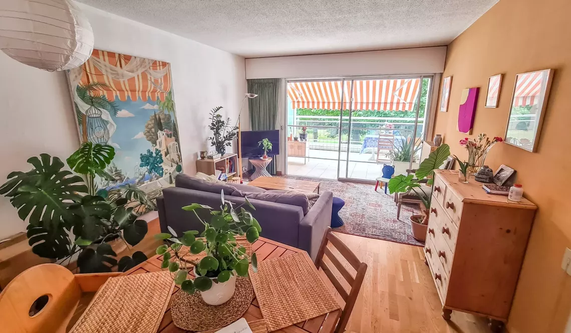 Anglet limite Biarritz - Au jardin d’Arcadie, beau type 2 de 44 m² habitable + superbe terrasse de 25 m² plein sud