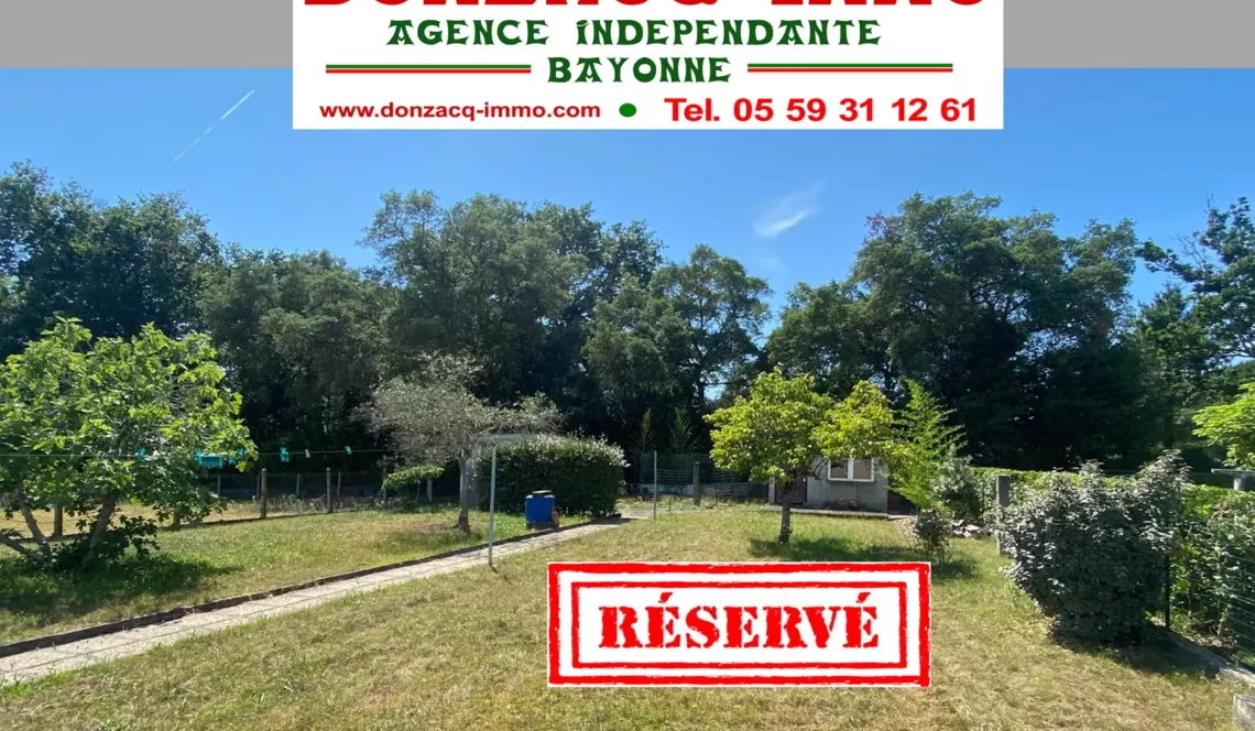 Tarnos au calme, côté de la plage - Terrain à bâtir plat de 460 m² avec viabilisation en bordure pour un projet sympa!