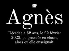 RIP....Agnès, le 22 février 2023