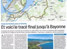 Le TOUR de FRANCE passe par Bayonne le 3 juillet 2023...