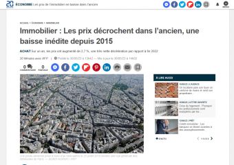 Même dans notre belle région, les prix de l’immobilier baissent!