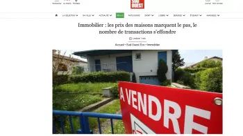 En règle générale, les prix de l’immobilier baissent, même dans notre belle région! 