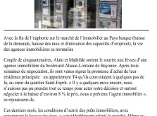 Un nouvel article dans le SUD-OUEST sur l’immobilier