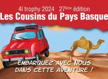 Le départ du 4L Trophy 2024 a eu lieu ce jeudi 15 février à la Halle d’Iraty...En route!