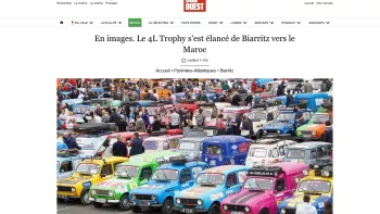 Le départ du 4L Trophy 2024 a eu lieu ce jeudi 15 février à la Halle d’Iraty...En route!